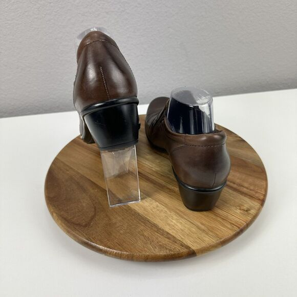 2011‎ Clarks Leather Bendables Wish Trance Clogs Booties Womens 10M Cottagecore - Picture 3 of 7